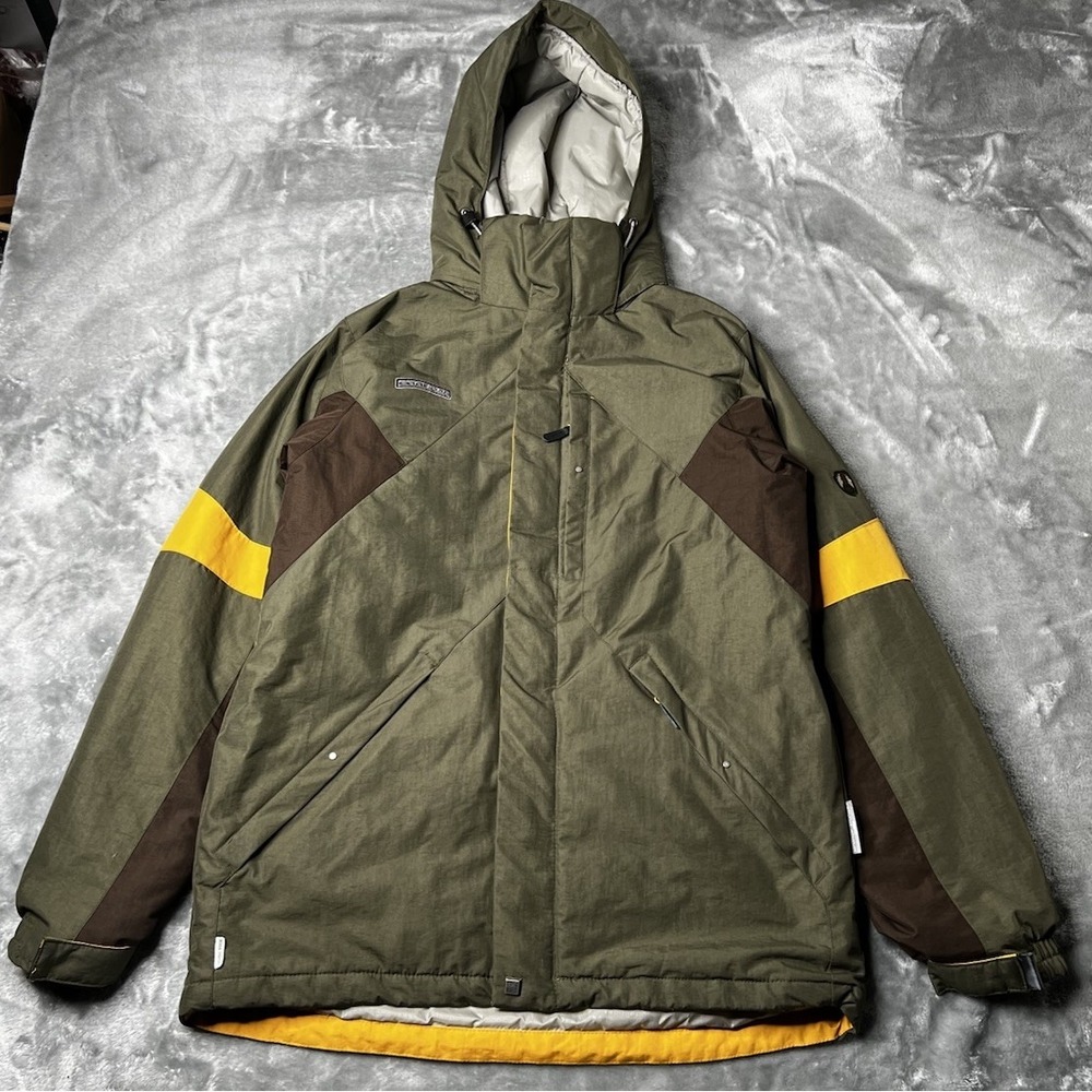 Columbia Jacket Men Size Small Covert Snowboarding Green Omni-Tech Outdoor